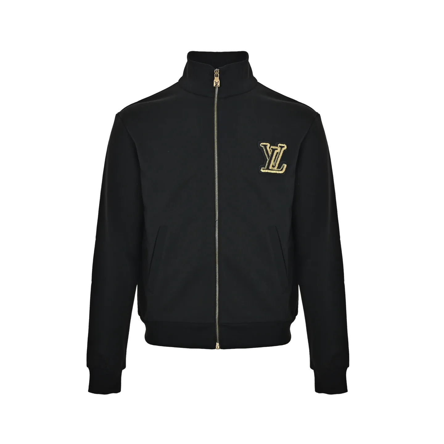 Louis Vuitton/Louis Vuitton Gold sequin logo embroidered jacket jacket